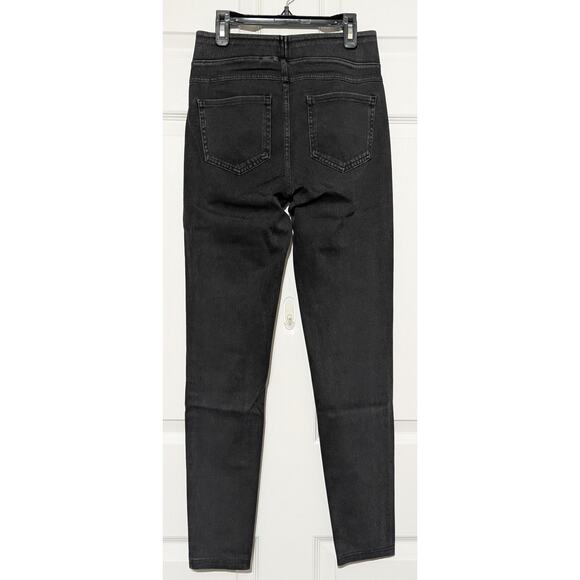 Halara Denim Leggings Womens Small Black High Waisted Jeggings Stretch Pants - Picture 5 of 8